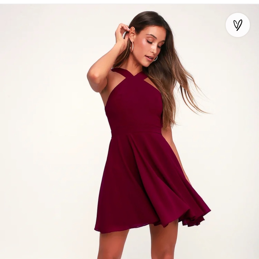 Lulu’s Halter Skater Dress
